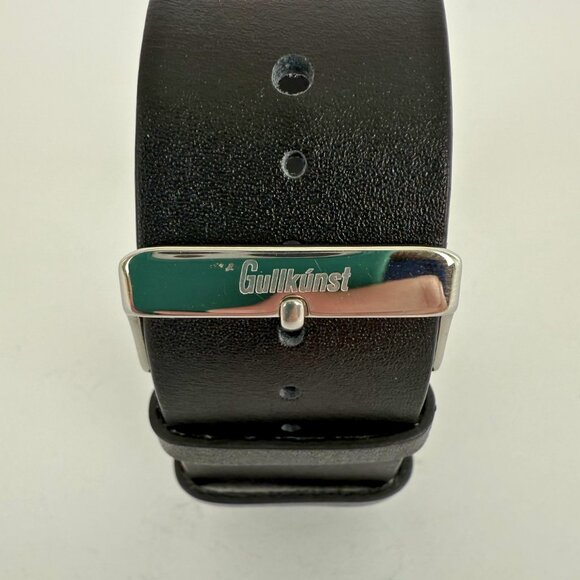 Gullkunst Geometric Leather Bracelet | Contemporary Icelandic Design - Picture 7 of 9